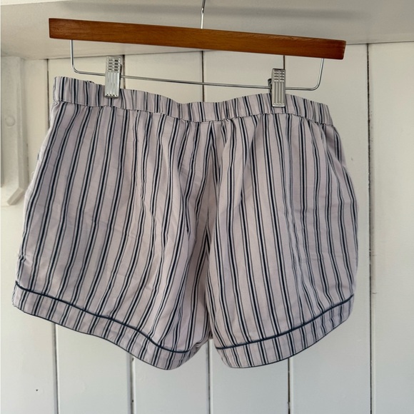 Striped Button-Up Pajama Top (shorts included for free) - Picture 8 of 9